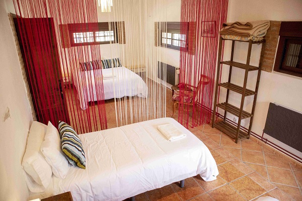Decoración rústica interior casa rural Almería